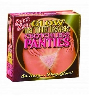 Crotchless panties - glow in the dark