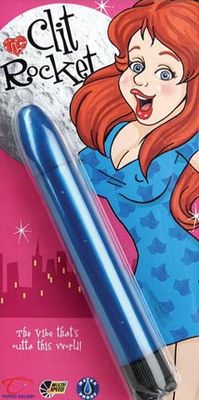 Clit Rocket Vibrator - 6.5 inch Blue