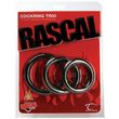 Rascal Cock Ring Trio, Black