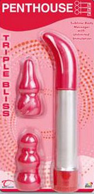 Triple Bliss Interchangeable Tip Vibrator