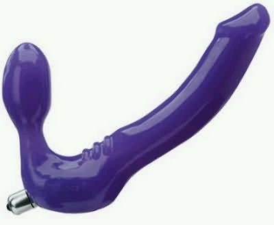 Feeldoe with Mini Vibrator - Violet