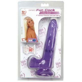 Carmen's Fun Cock 7in  Jel-Lee Purple