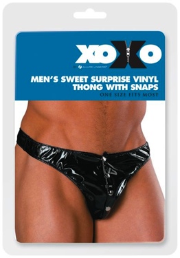 Mens Sweet Surprise Vinyl Thong O/S