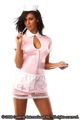 Waitress Pink/White 1X/2X