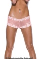 Signature Lace Panty Pink/White One Size