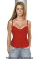 Mesh Underwire Bustier Red Small
