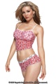 Dot Mesh Cami W/Shorts Pink Small