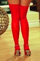 Moulin Red Thigh High Queen