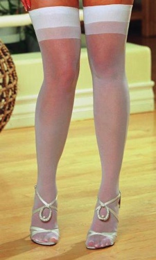 Moulin White Thigh High Queen