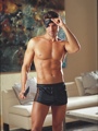 Boxer with Fishnet sides. Includes matching e