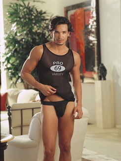 Sports Mesh (Blue Diamond) (BLACK)