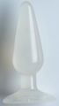 BUTT PLUG-MED CLEAR JELLY CD