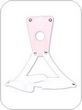 Leather Harness W/Strap Pink