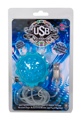 USB MASSAGE BALL VIBRATOR BLUE