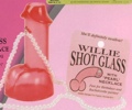 Willie Shot Glass WithPearl Necklace
