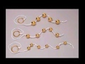 Gold Anal Beads Large