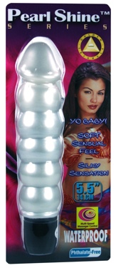 Pearl Shine Ribbed White