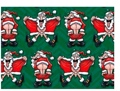 Flashing Santa Green Gift Wrap