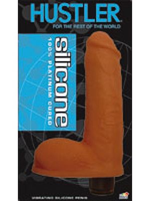 Silicone Vibrating Colossal Cock Cinnamon