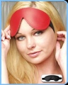Leather Blindfold Black Padded