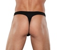 Zipper Thong Black Lg/Xl