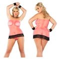 Tube Dress and G-String/Fringe Pink 1-2X