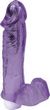 Crystal Cock W/ Balls Purple