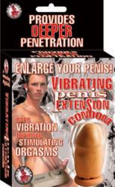 Vibrating Penis Extension Condom
