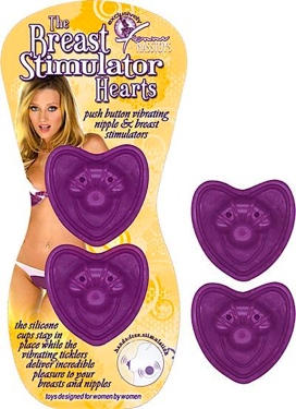 Breast Stimulator Hearts Purple