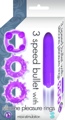 Bullet With Silicone Pleasure Ring Purple