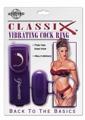 CLASSIX VIBRATING COCK RING - PURPLE