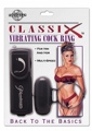 CLASSIX VIBRATING COCK RING - BLACK