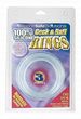 Cock and Ball Rings - 3 pc. Set Silicone