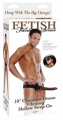 Ff 10In Hollow Strap On Chocolate Vibrator