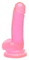 Basix 8in Suction Cup Dong Pink