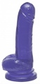 Basix 8in Suction Cup Dong Purple