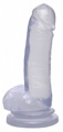 Basix 8in Suction Cup Dong Clear