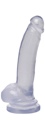 Basix 9In Suction Cup Dong Clear