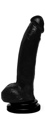 Basix 9In Suction Cup Dong Black