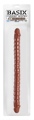 Basix 18&Quot; Ribbed Double Dong Brown