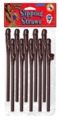 Chocolate Dicky Sipping Straws 10/Pk