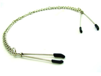 Nipple Clamps Tweezer WithChain Chrome