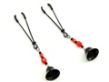 Nipple Clamps Tweezer  W/Bells Black