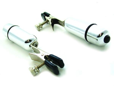 Nipple Clamps Alligator W Bullet Chrome