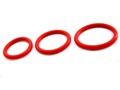 Cock Ring Nitrile 3pc Set Red