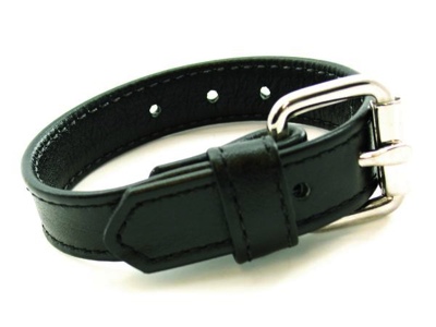 Leather Cockring WithBuckle Black