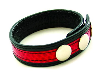 Cock Ring Snake Skin Red