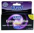 Durex Extra Sensative Ribbed 12 Pack