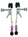 Adj Clamp W/Purple Beads