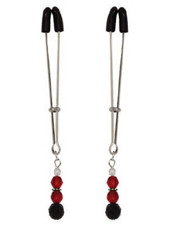 Adjustable Beaded Clamp Red